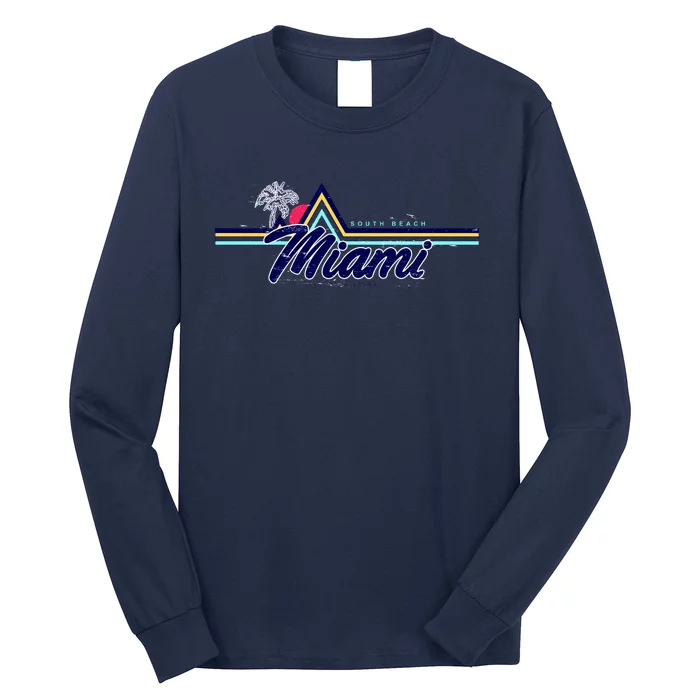 South Beach Miami Florida State Long Sleeve Shirt