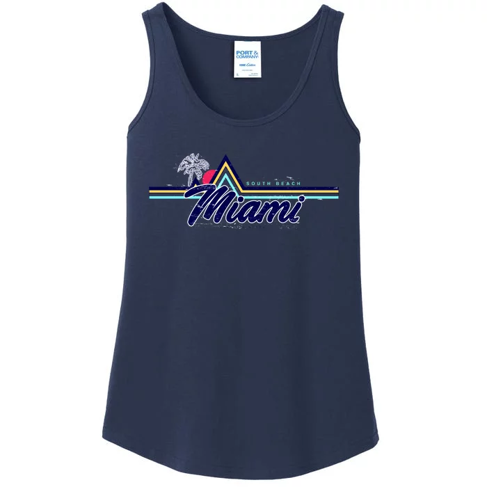 South Beach Miami Florida State Ladies Essential Tank