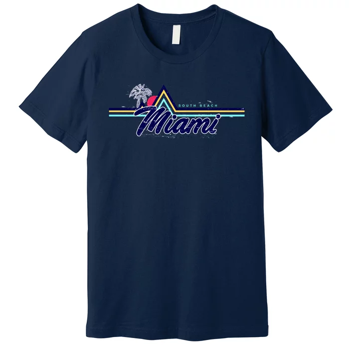 South Beach Miami Florida State Premium T-Shirt