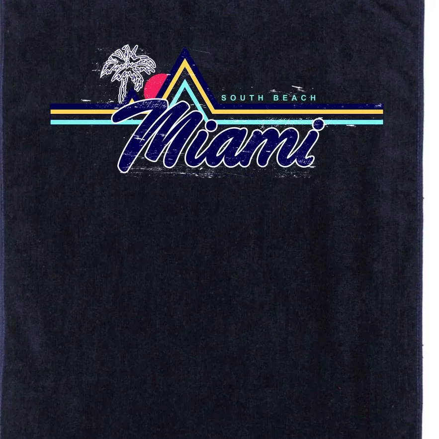 South Beach Miami Florida State Platinum Collection Golf Towel