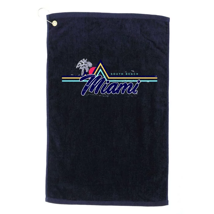 South Beach Miami Florida State Platinum Collection Golf Towel