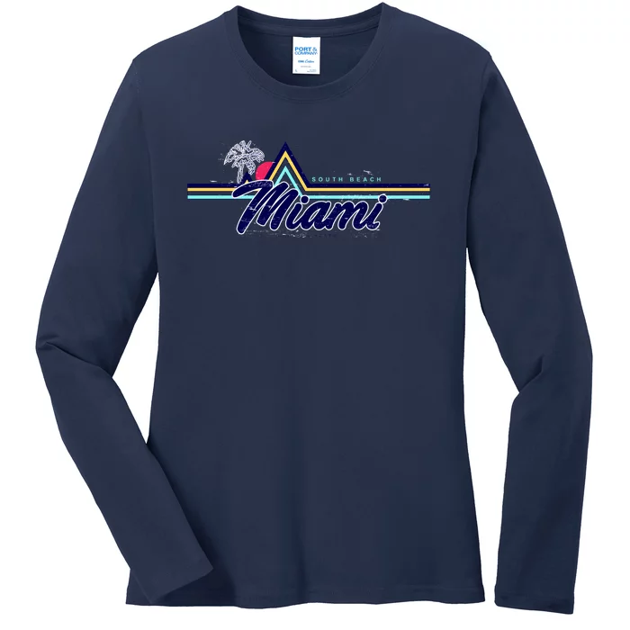 South Beach Miami Florida State Ladies Long Sleeve Shirt