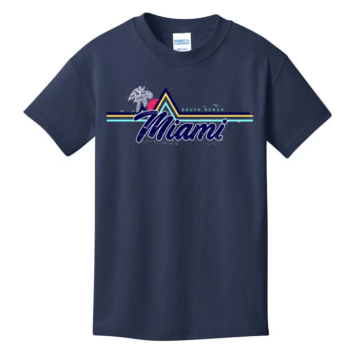 South Beach Miami Florida State Kids T-Shirt