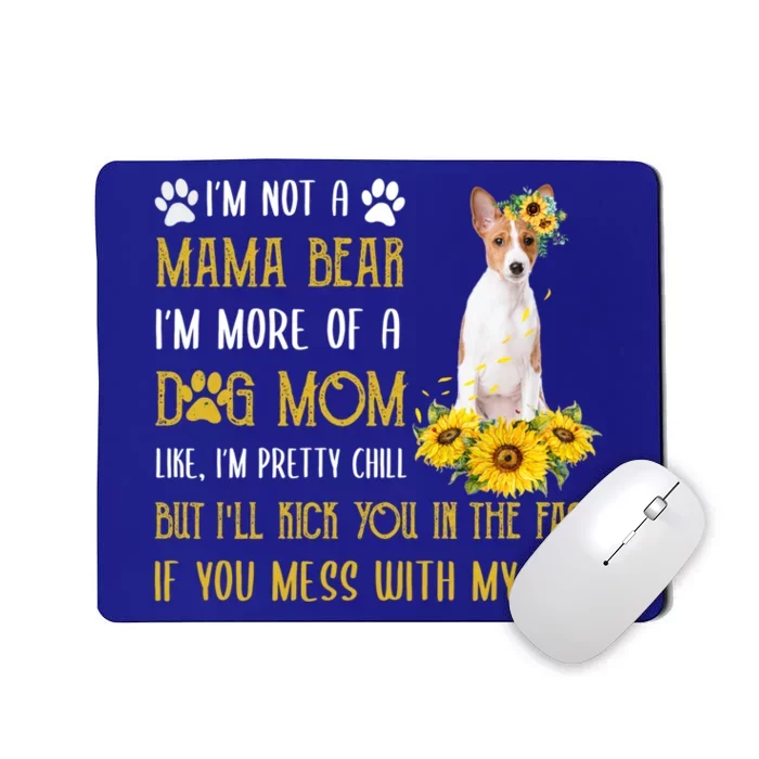 Sunflower Basenji Mom Mothers Day Dog Mom Gift Mousepad