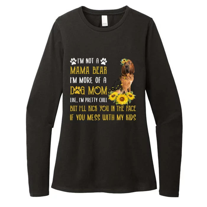 Sunflower Bloodhound Mom Mothers Day Dog Mom Gift Womens CVC Long Sleeve Shirt