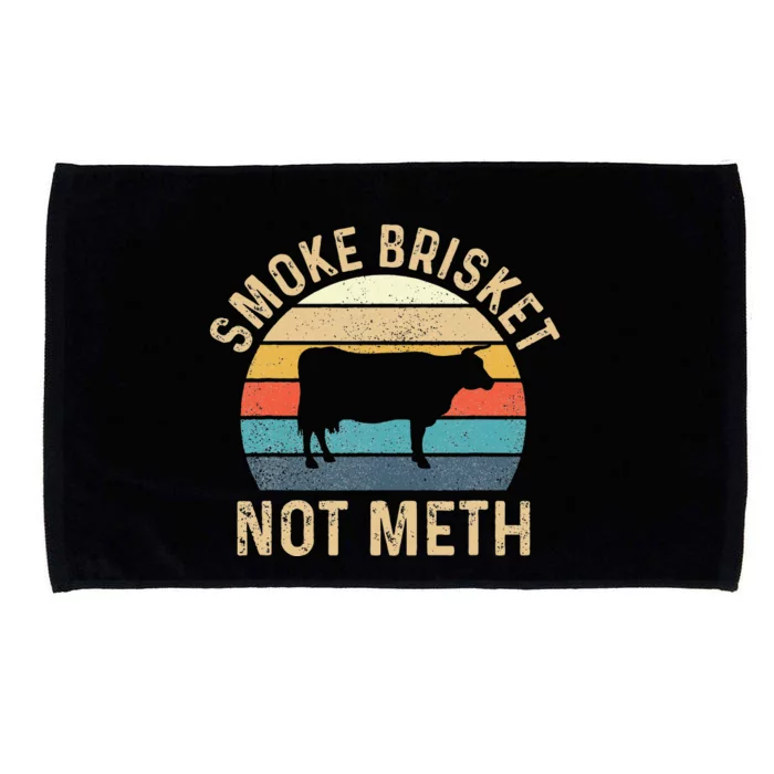 Smoke Brisket Not Meth Pitmaster BBQ Lover Smoker Grilling Microfiber Hand Towel