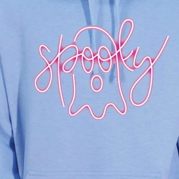 Spooky Boo Neon Halloween Ghost Spooky Season Unisex Surf Hoodie