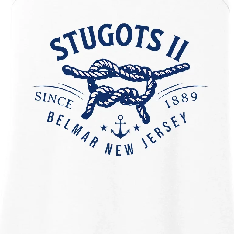 Stugots Belmar Nj Rope Retro Sarcastic Funny Boating Ladies Essential Tank