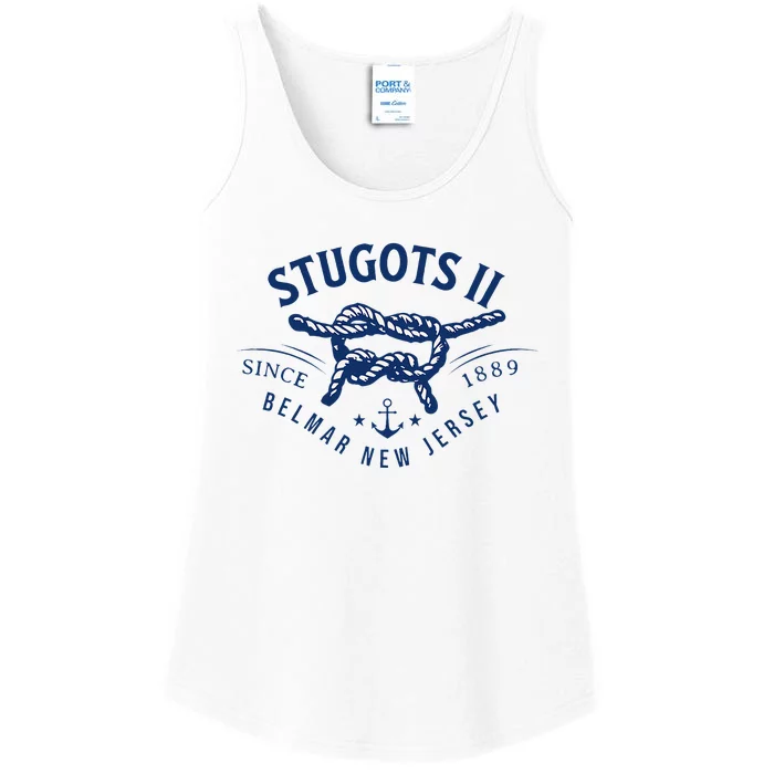 Stugots Belmar Nj Rope Retro Sarcastic Funny Boating Ladies Essential Tank