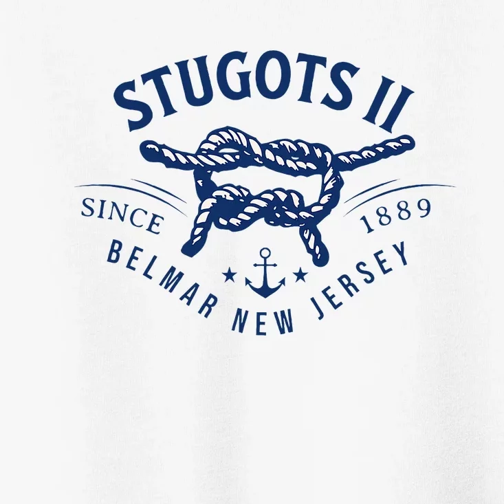 Stugots Belmar Nj Rope Retro Sarcastic Funny Boating Toddler T-Shirt