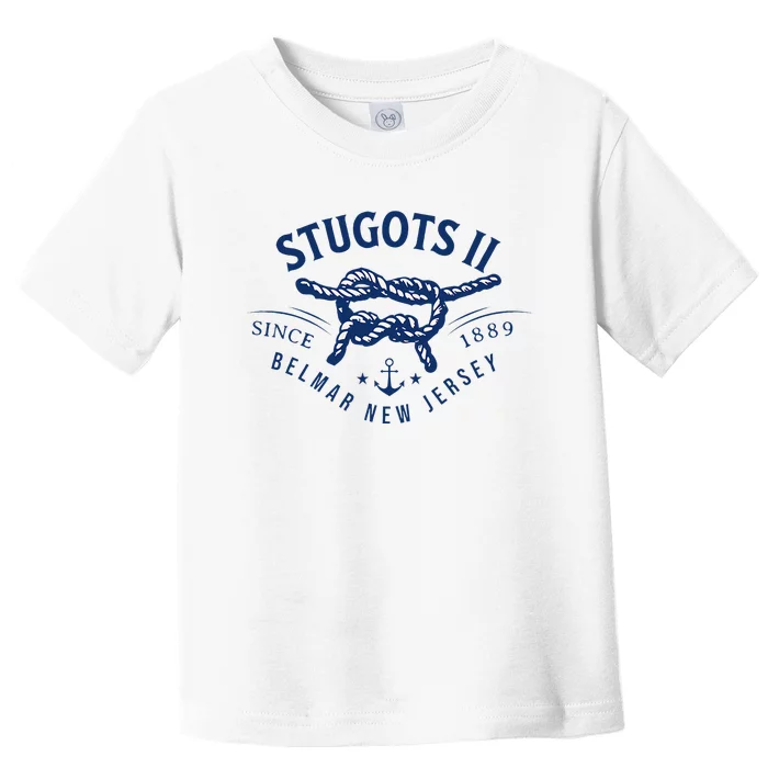 Stugots Belmar Nj Rope Retro Sarcastic Funny Boating Toddler T-Shirt