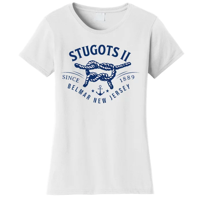 Stugots Belmar Nj Rope Retro Sarcastic Funny Boating Women's T-Shirt