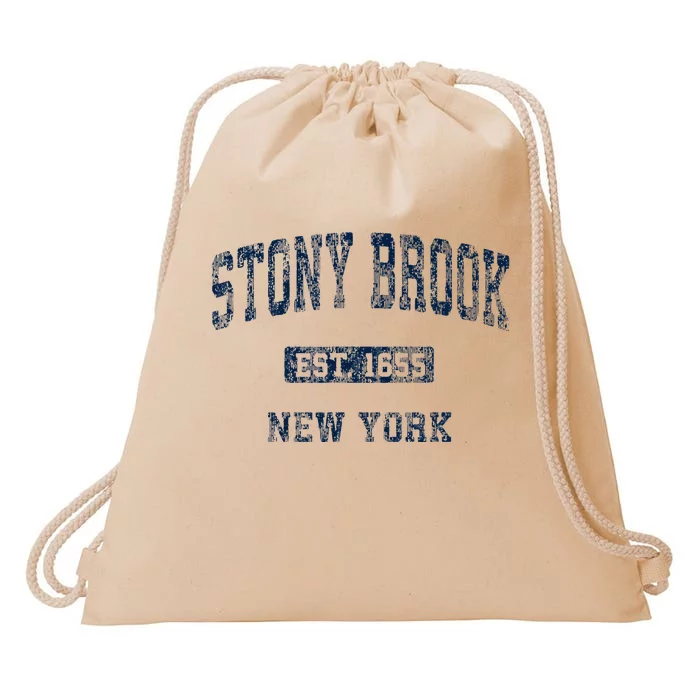 Stony Brook New York Ny Vintage Athletic Drawstring Bag