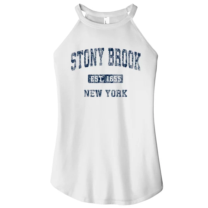 Stony Brook New York Ny Vintage Athletic Women’s Perfect Tri Rocker Tank