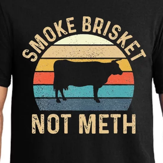 Smoke Brisket Not Meth Pitmaster BBQ Lover Smoker Grilling Pajama Set