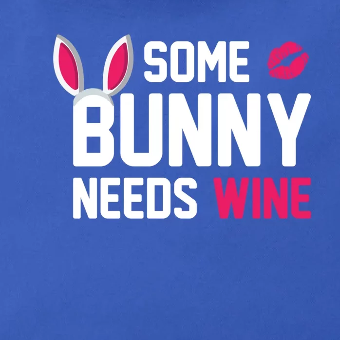 Some Bunny Needs Wine Funny Easter Day Ing Gift Zip Tote Bag