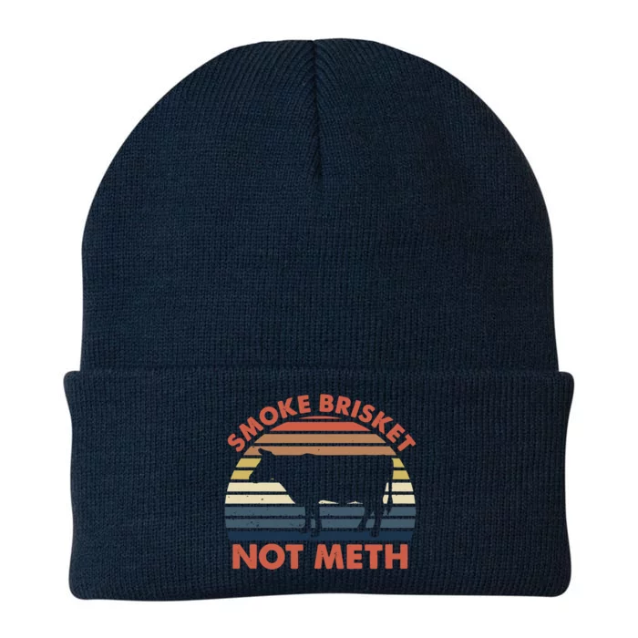 SMOKE BRISKET NOT METH Funny BBQ Barbecue Grill Meat Smoking Knit Cap Winter Beanie