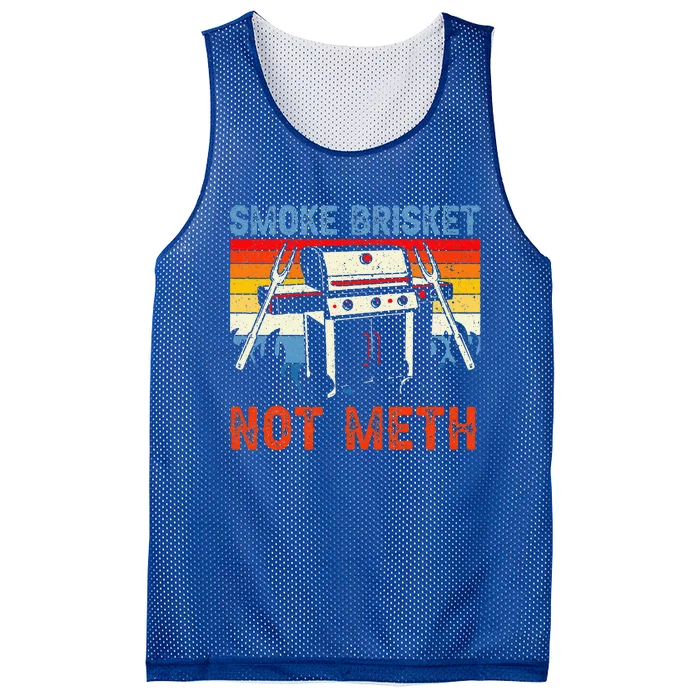 Smoke Brisket Not Mesh For A Funny Bbq Smoke Grilling Mesh Reversible Basketball Jersey Tank