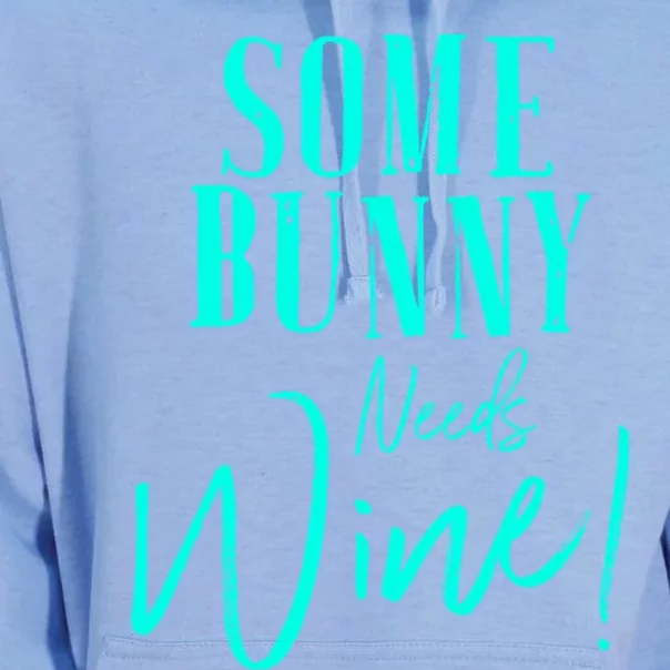 Some Bunny Needs Wine Gift Cute Easter Party Mom Grandma Gift Unisex Surf Hoodie