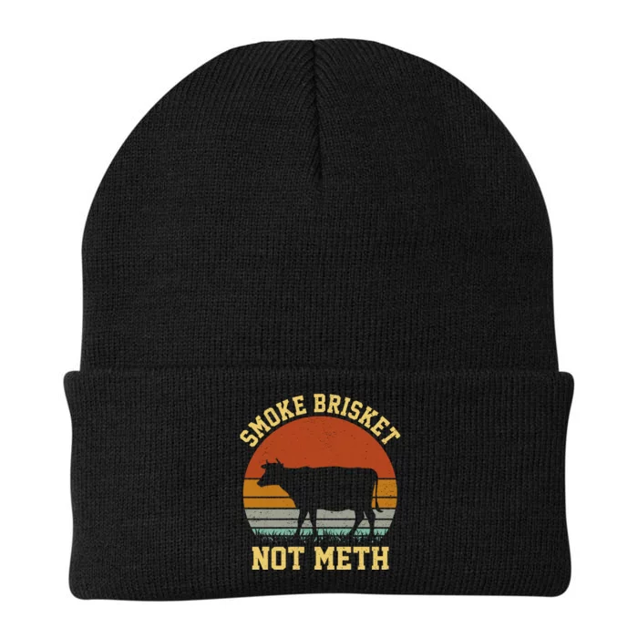 Smoke Brisket Not Meth Knit Cap Winter Beanie