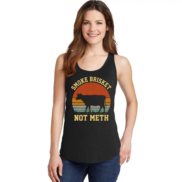 Smoke Brisket Not Meth Ladies Essential Tank