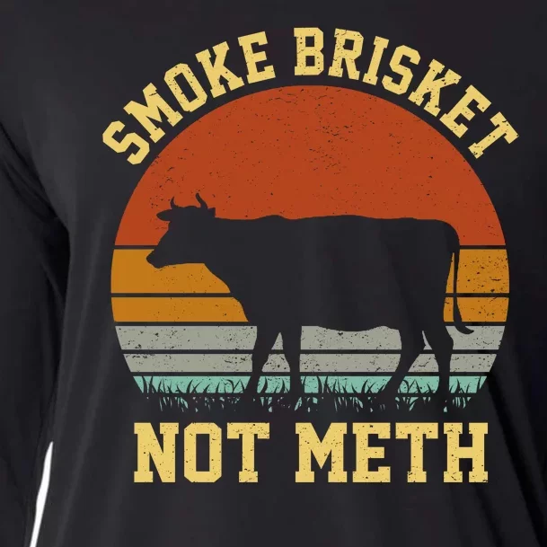 Smoke Brisket Not Meth Cooling Performance Long Sleeve Crew