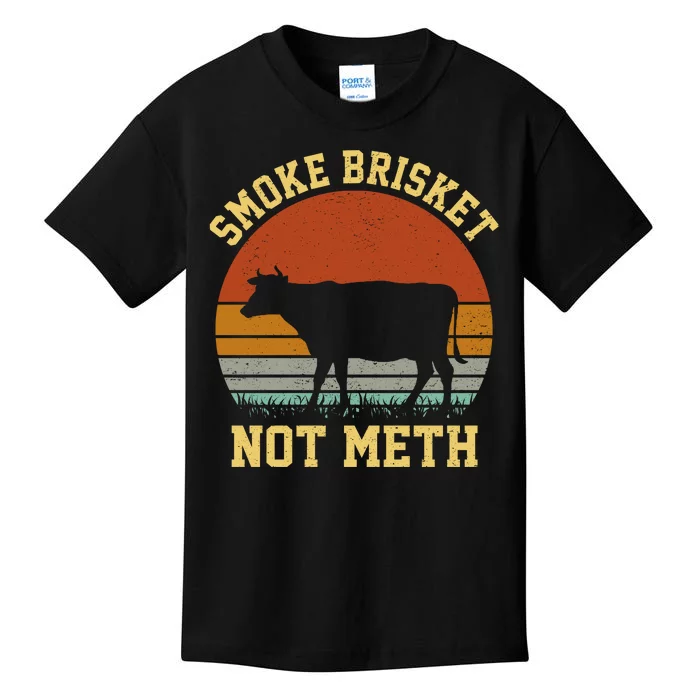 Smoke Brisket Not Meth Kids T-Shirt