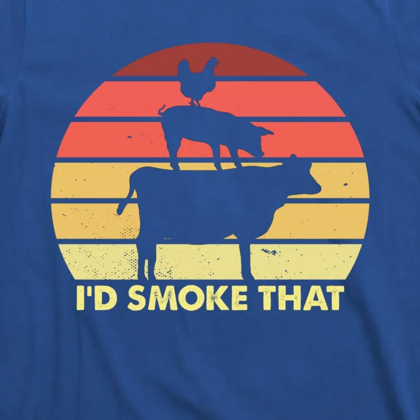 Smoke Brisket Not Meth Grilling Grill Master Barbecue Bbq Gift T-Shirt