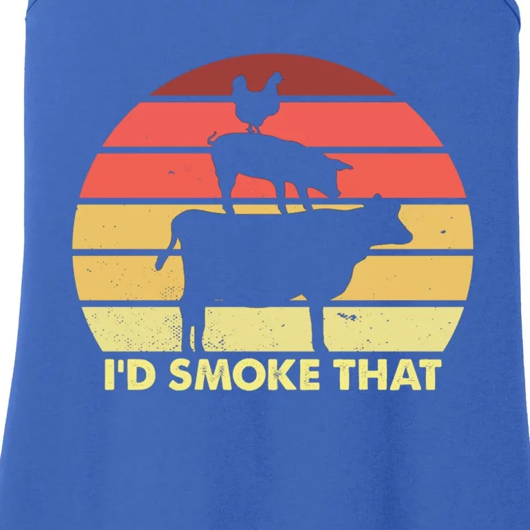 Smoke Brisket Not Meth Grilling Grill Master Barbecue Bbq Gift Ladies Essential Tank