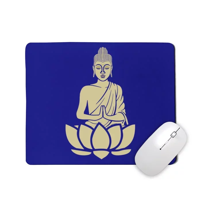 Spiritual Buddha Namaste And Lotus Meditation And Yoga Lifestyle Gift Mousepad