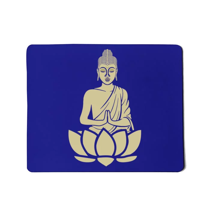 Spiritual Buddha Namaste And Lotus Meditation And Yoga Lifestyle Gift Mousepad