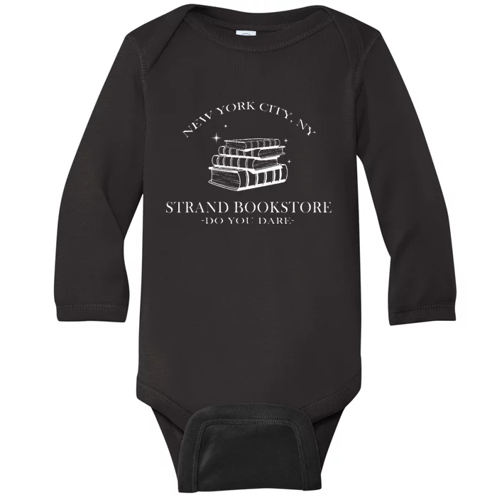 Strand Bookstore New York City Ny Baby Long Sleeve Bodysuit