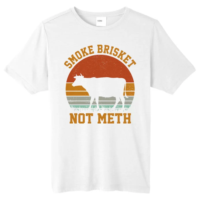 Smoke Brisket Not Meth Vintage Funny Bbq ChromaSoft Performance T-Shirt