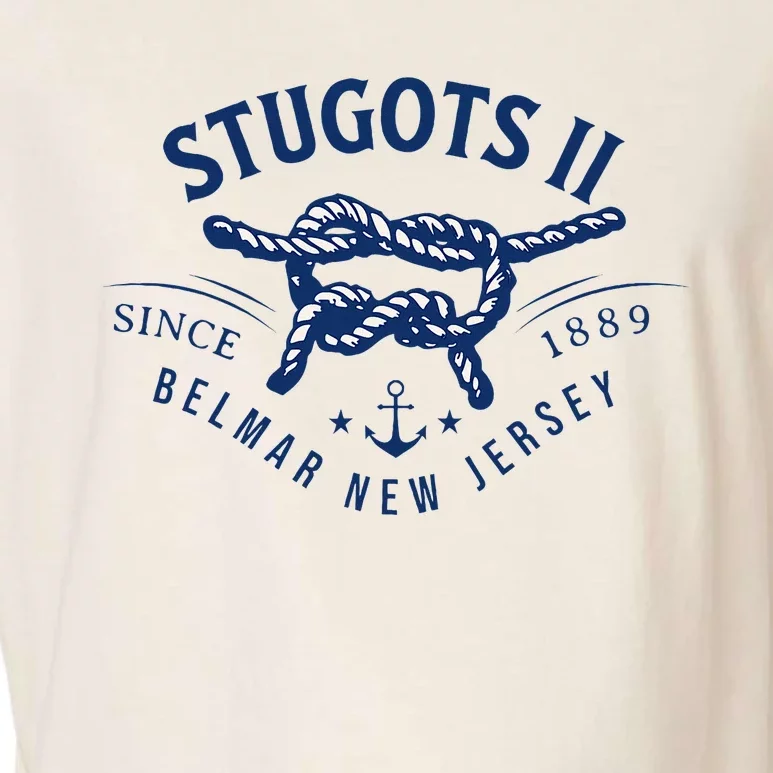 Stugots Belmar Nj Rope Retro Sarcastic Funny Boating Garment-Dyed Women's Muscle Tee