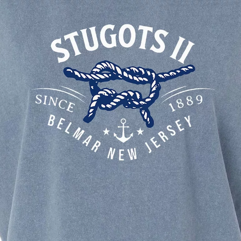 Stugots Belmar Nj Rope Retro Sarcastic Funny Boating Garment-Dyed Women's Muscle Tee