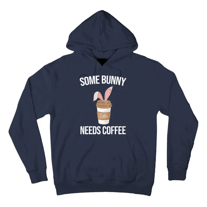 Some Bunny Needs Coffee Cute Tall Hoodie