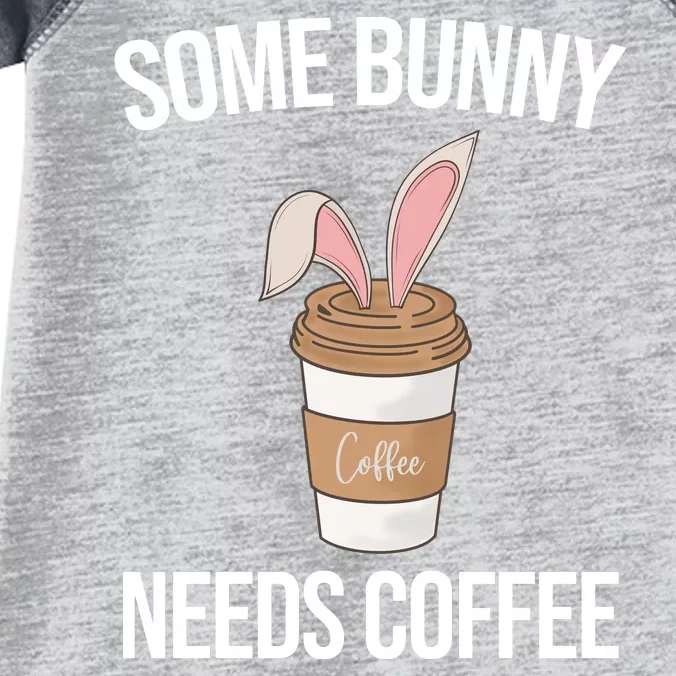 Some Bunny Needs Coffee Cute Infant Baby Jersey Bodysuit