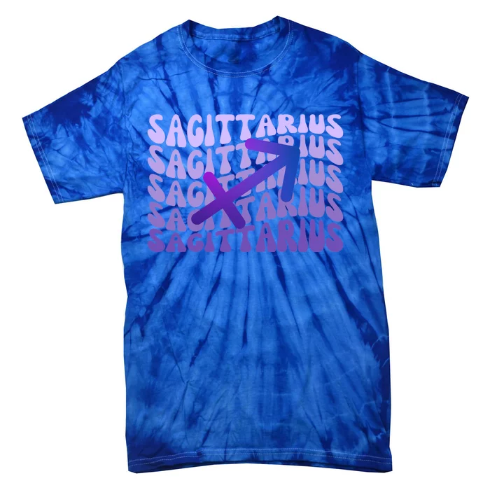 Sagittarius Birthday November December Vintage Arrow Cute Gift Tie-Dye T-Shirt