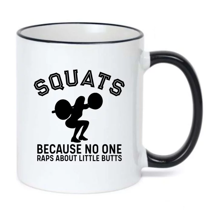 Squats Because No One Raps About Little Butts Funny Trainer Meaningful Gift Black Color Changing Mug