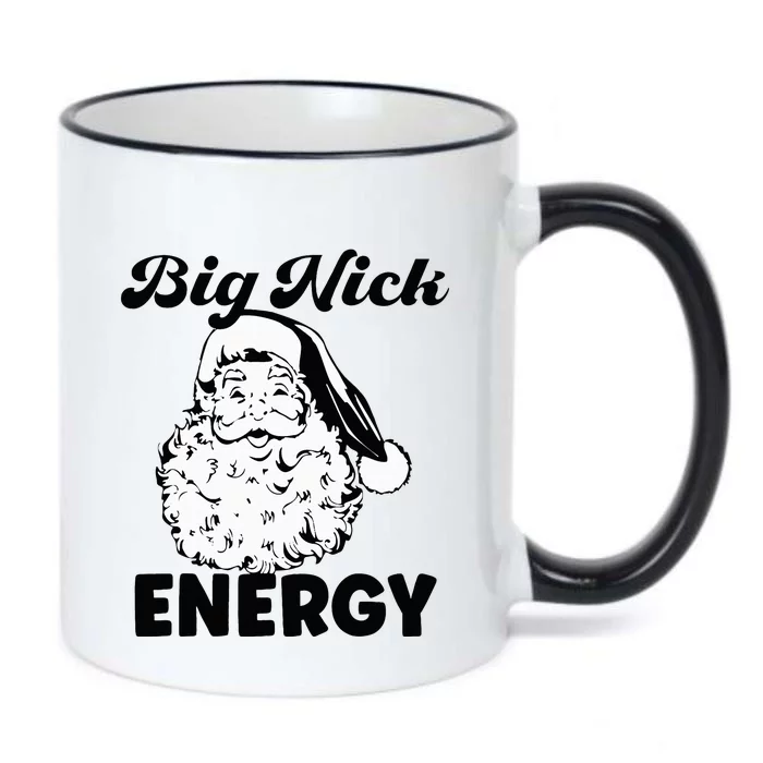 Santa's Big Nick Energy Hilarious Christmas Gift Black Color Changing Mug