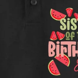 Sister Birthday One in a Melon Watermelon Birthday Dry Zone Grid Performance Polo