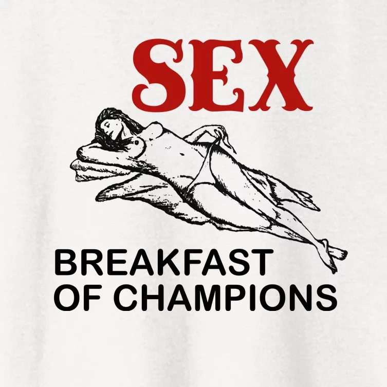 Sex Breakfast Of Champions Women's Crop Top Tee