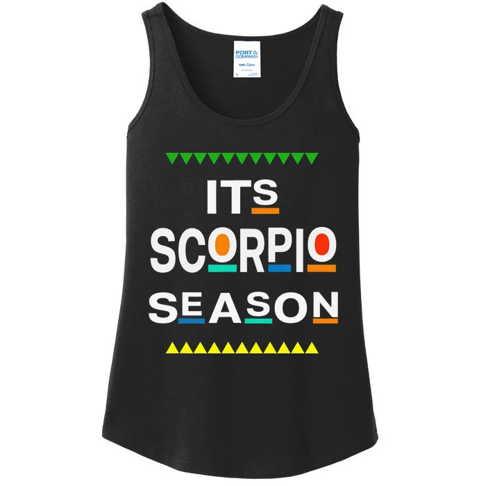 Scorpio Birthday October November ITS LEO SEASON Fun Saying Ladies Essential Tank