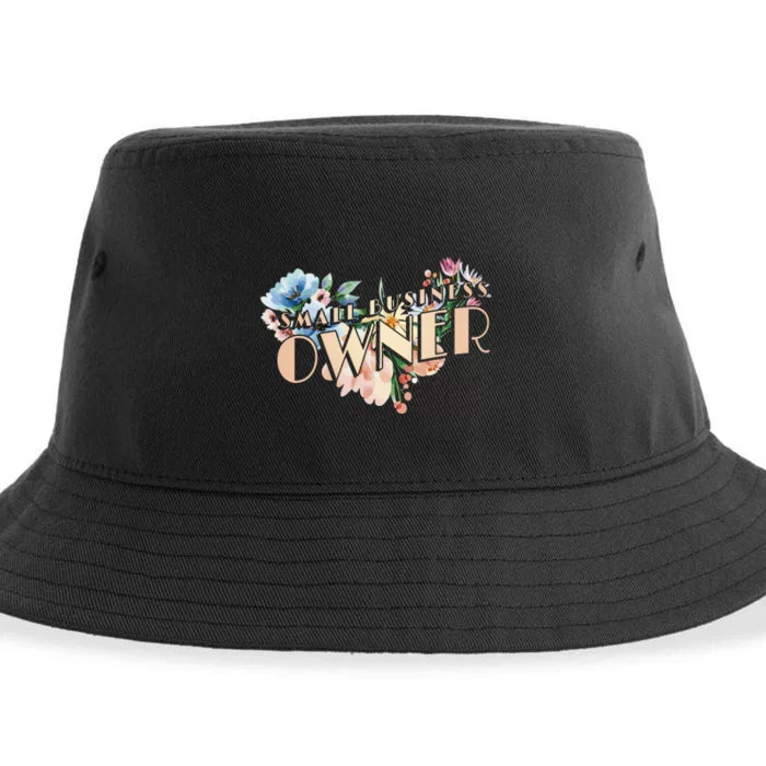 Small Business Owner Flower Sustainable Bucket Hat