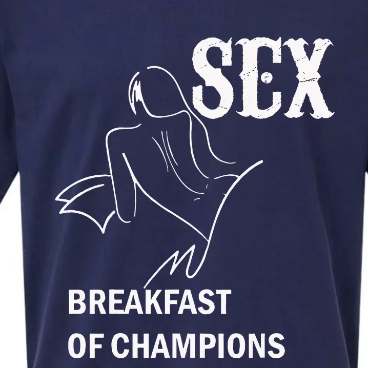 Sex Breakfast Of Champions Naughty Sueded Cloud Jersey T-Shirt