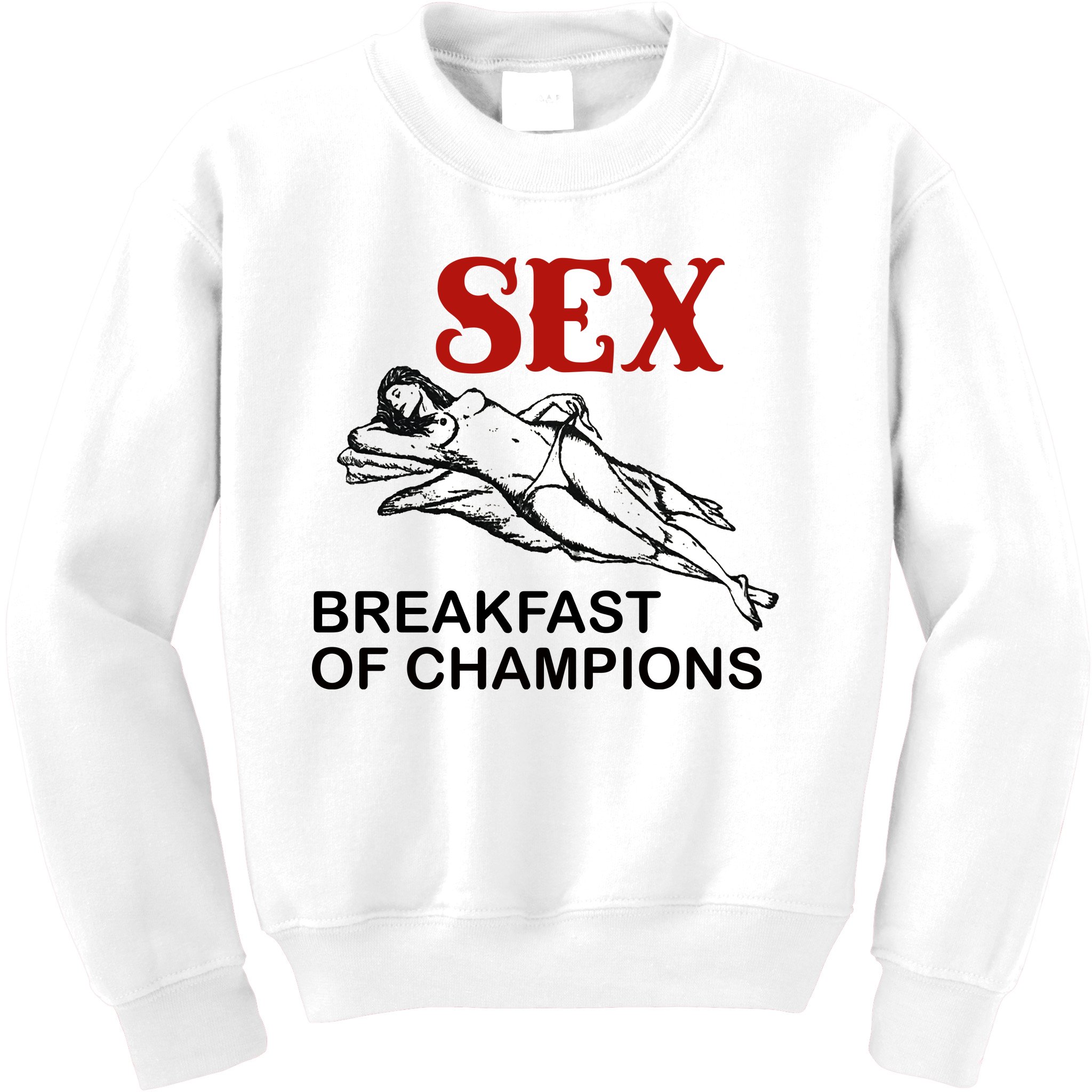 Sex Breakfast Of Champions Kids Sweatshirt | TeeShirtPalace