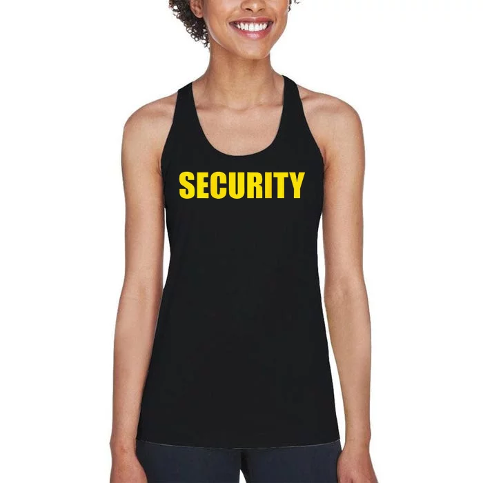 Security Back Only Women's Racerback Tank