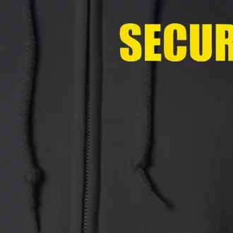 Security Back Only Full Zip Hoodie