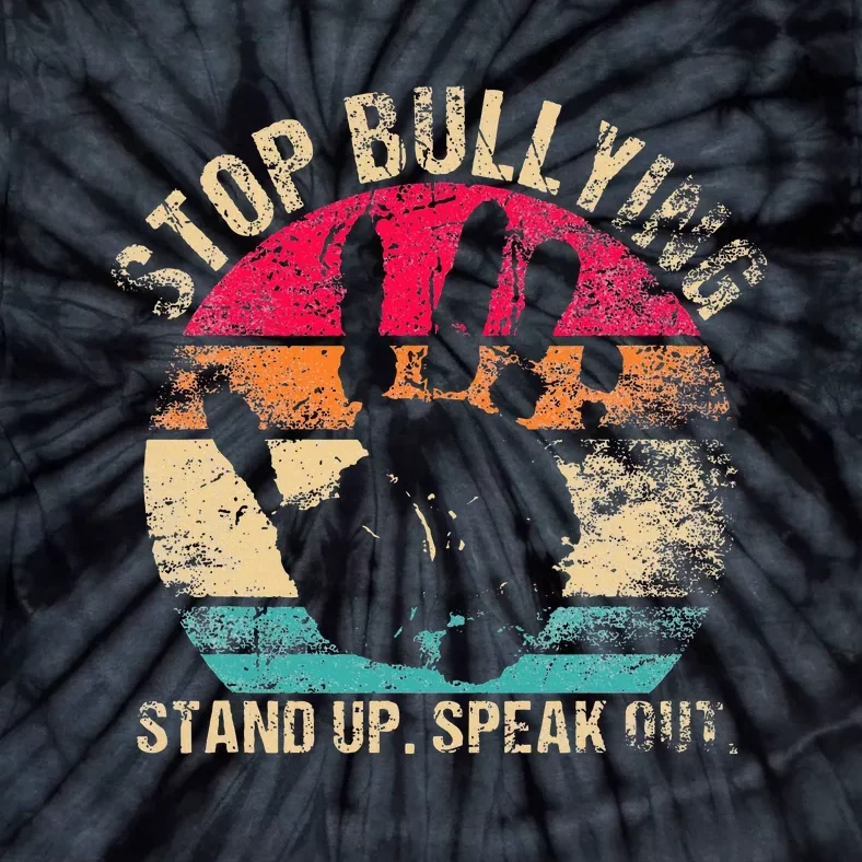 Stop Bullying Orange Stand Up Speak Out Unity Day Tie-Dye T-Shirt