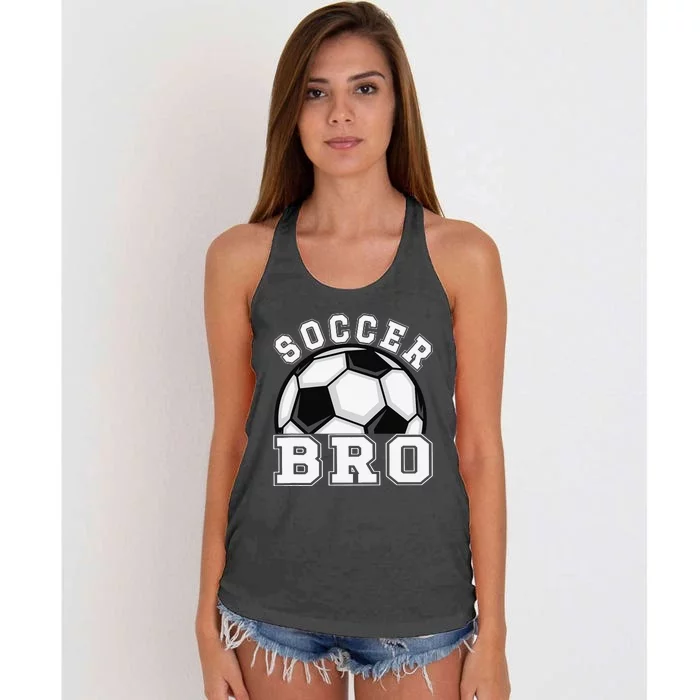 Soccer Brother Of A Soccer Player Bro Women's Knotted Racerback Tank